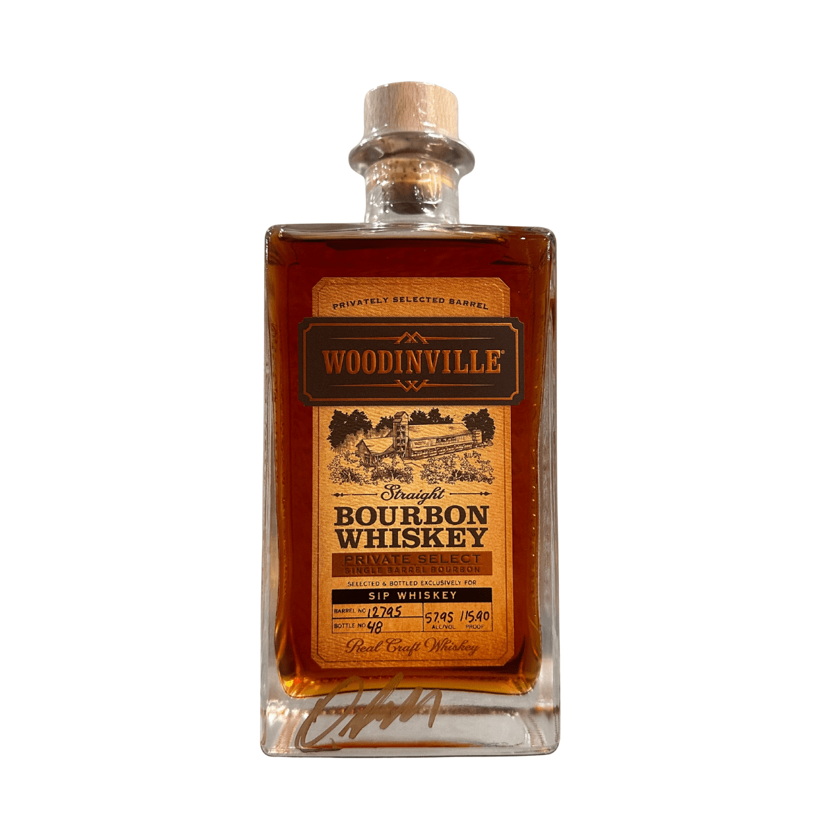 Woodinville 'Tush Push Reserve' Sip Whiskey Private Select Single Barr