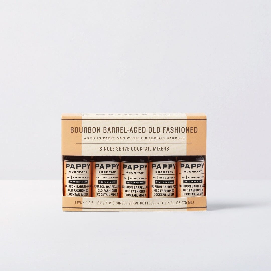 Pappy Van Winkle Bourbon Barrel-Aged Old Fashioned Mix: Single Serve 5-Pack Food Pappy & Company