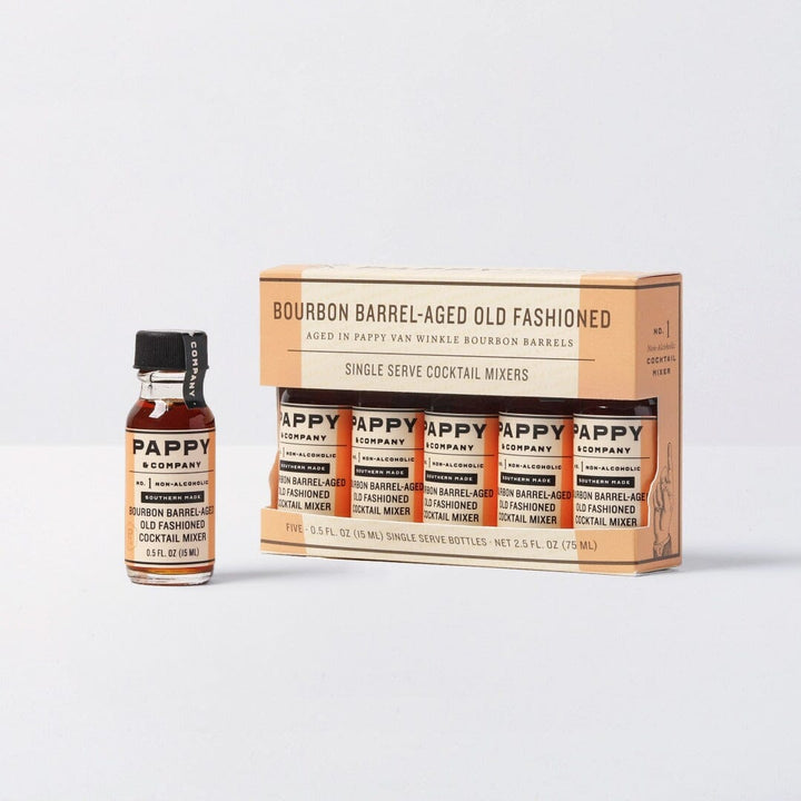 Pappy Van Winkle Bourbon Barrel-Aged Old Fashioned Mix: Single Serve 5-Pack Food Pappy & Company