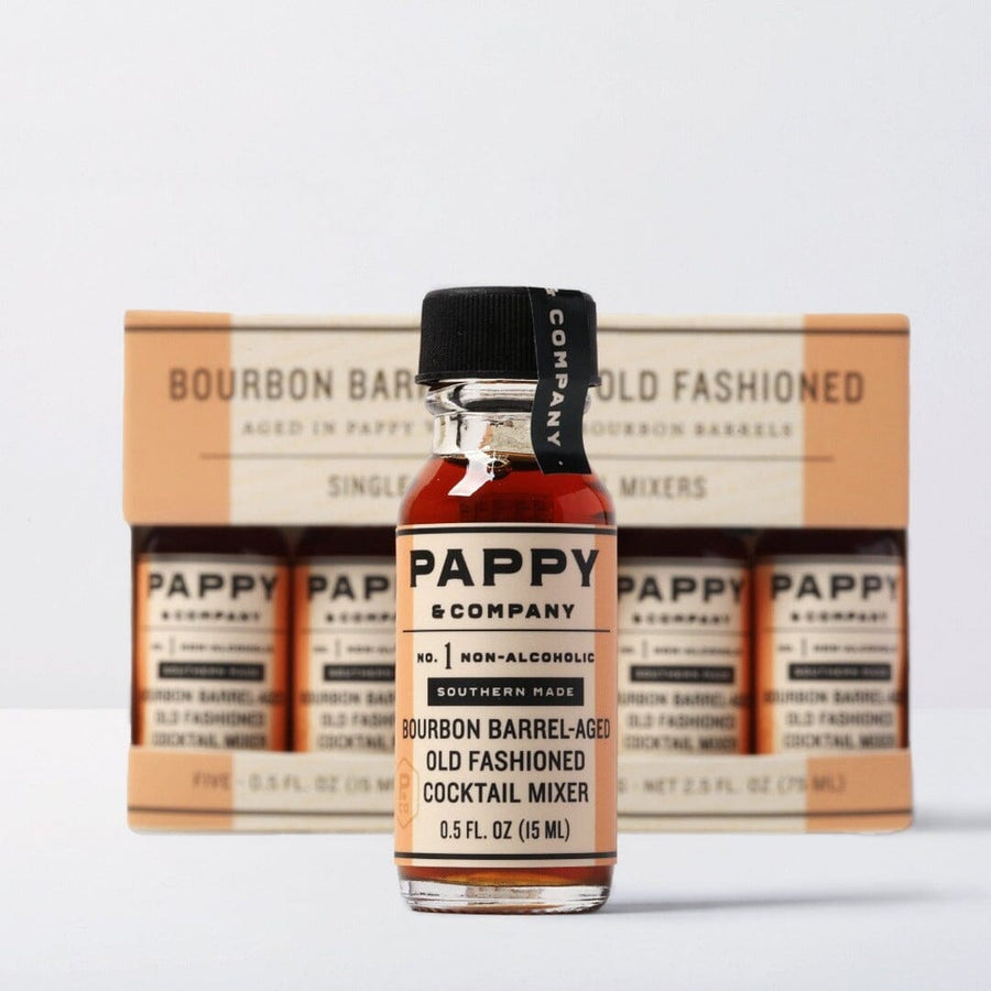 Pappy Van Winkle Bourbon Barrel-Aged Old Fashioned Mix: Single Serve 5-Pack Food Pappy & Company