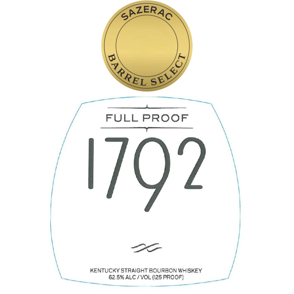 1792 Full Proof Bourbon Sazerac Barrel Select Bourbon 1792 Bourbon