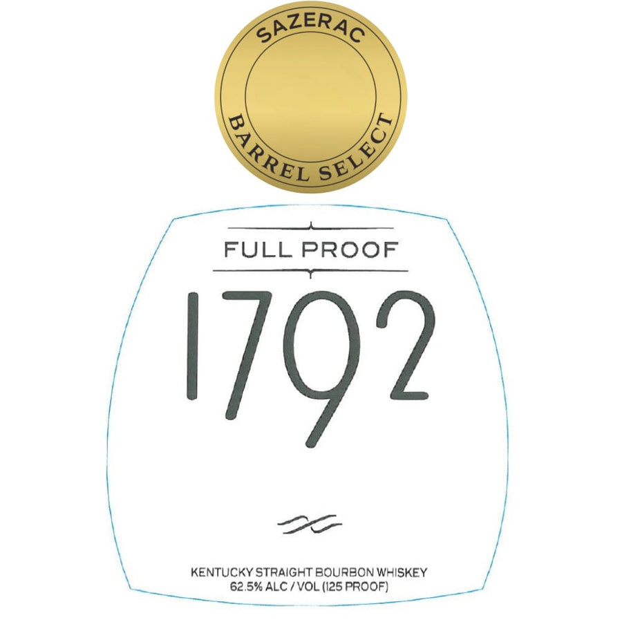 1792 Full Proof Bourbon Sazerac Barrel Select Bourbon 1792 Bourbon
