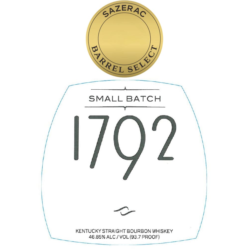 1792 Small Batch Bourbon Sazerac Barrel Select Bourbon 1792 Bourbon