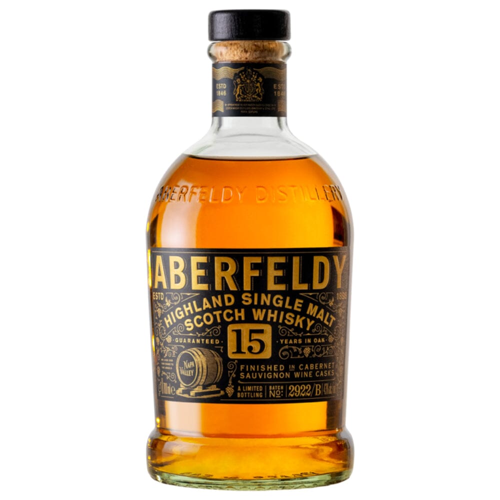 Aberfeldy 15 Year Old Limited Edition Finished in Napa Valley Cabernet Sauvignon Wine Casks Scotch Aberfeldy