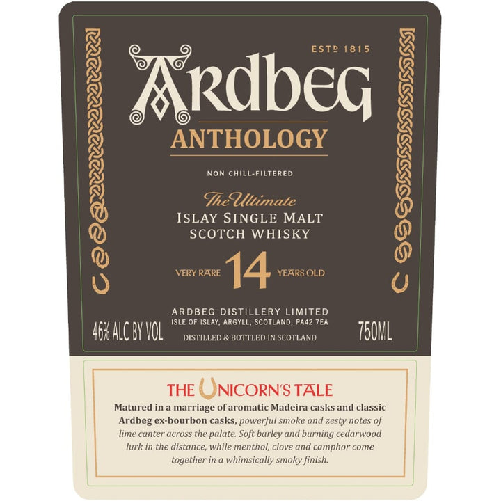 Ardbeg Anthology The Unicorn’s Tale 14 Year Old Scotch Ardbeg