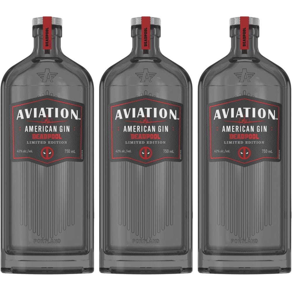 Aviation American Gin Deadpool Limited Edition 3PK Gin Aviation