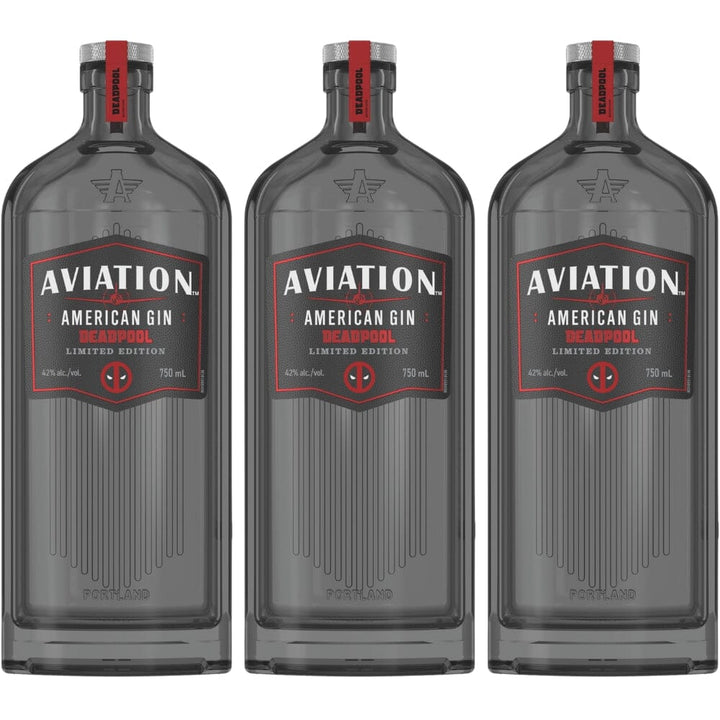 Aviation American Gin Deadpool Limited Edition 3PK Gin Aviation