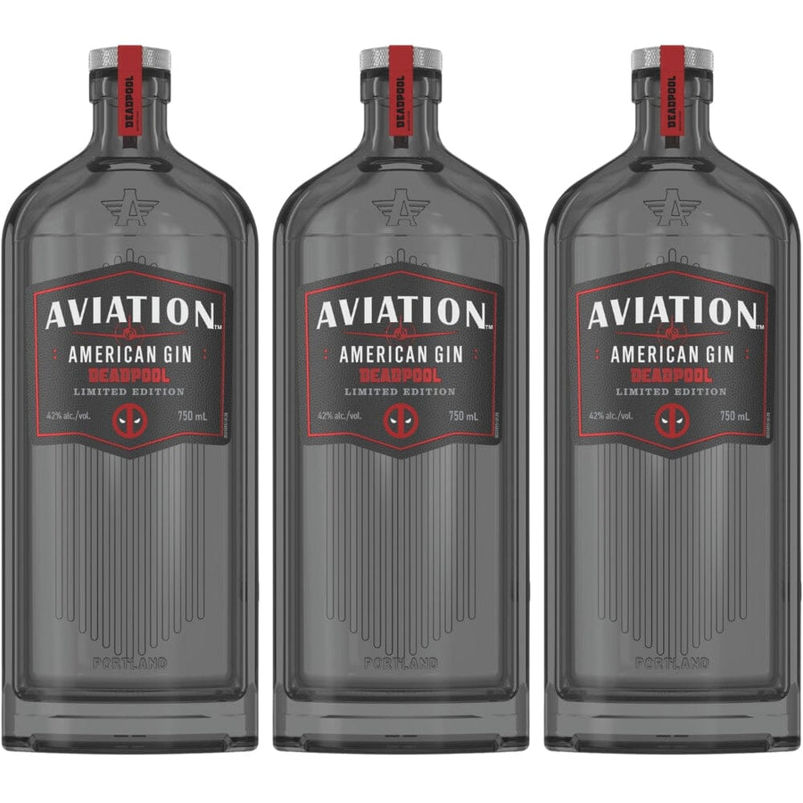 Aviation American Gin Deadpool Limited Edition 3PK Gin Aviation