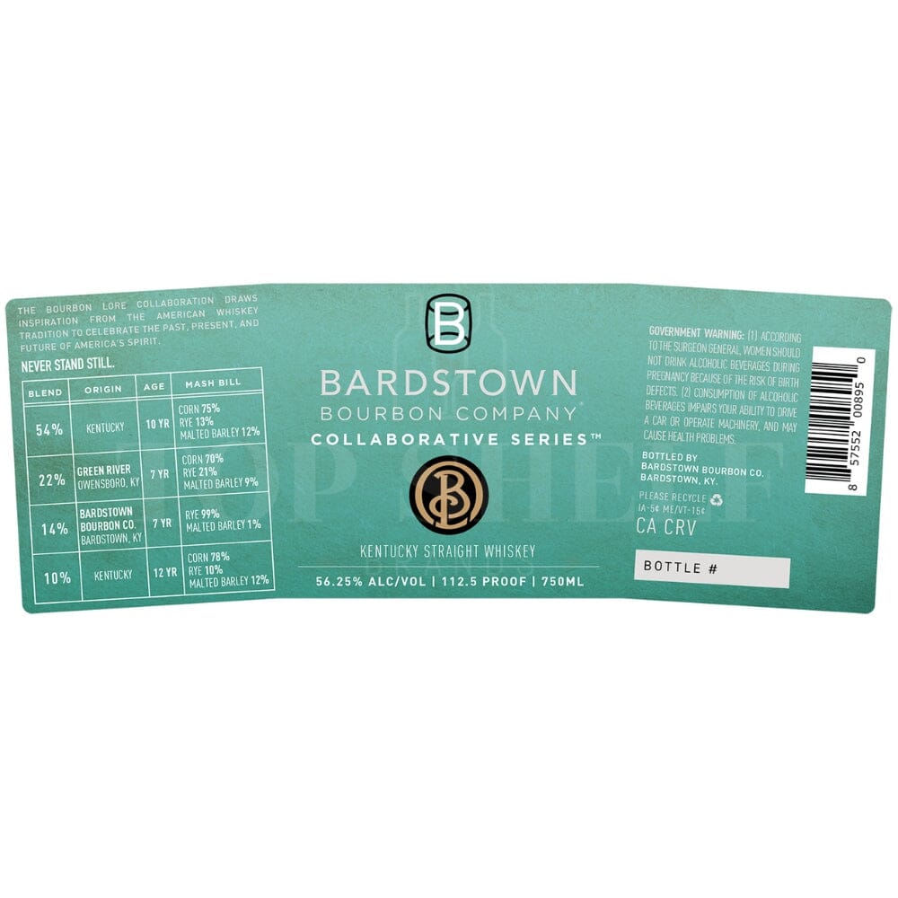 Bardstown Bourbon Collaborative Series Bourbon Lore Straight Whiskey Blended Straight Whiskey Bardstown Bourbon Company