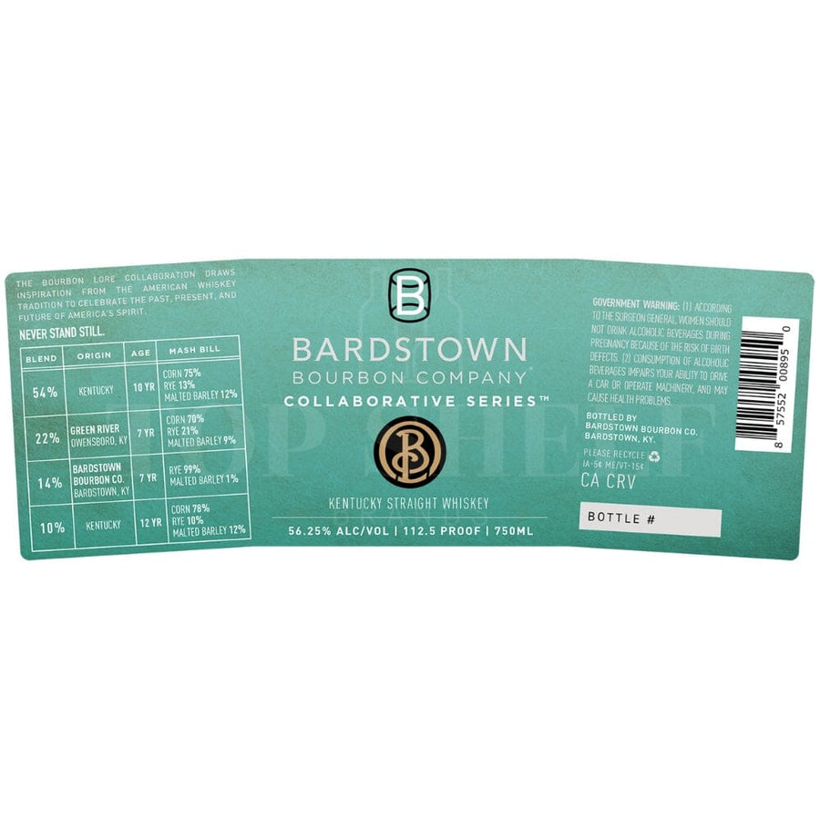 Bardstown Bourbon Collaborative Series Bourbon Lore Straight Whiskey Blended Straight Whiskey Bardstown Bourbon Company