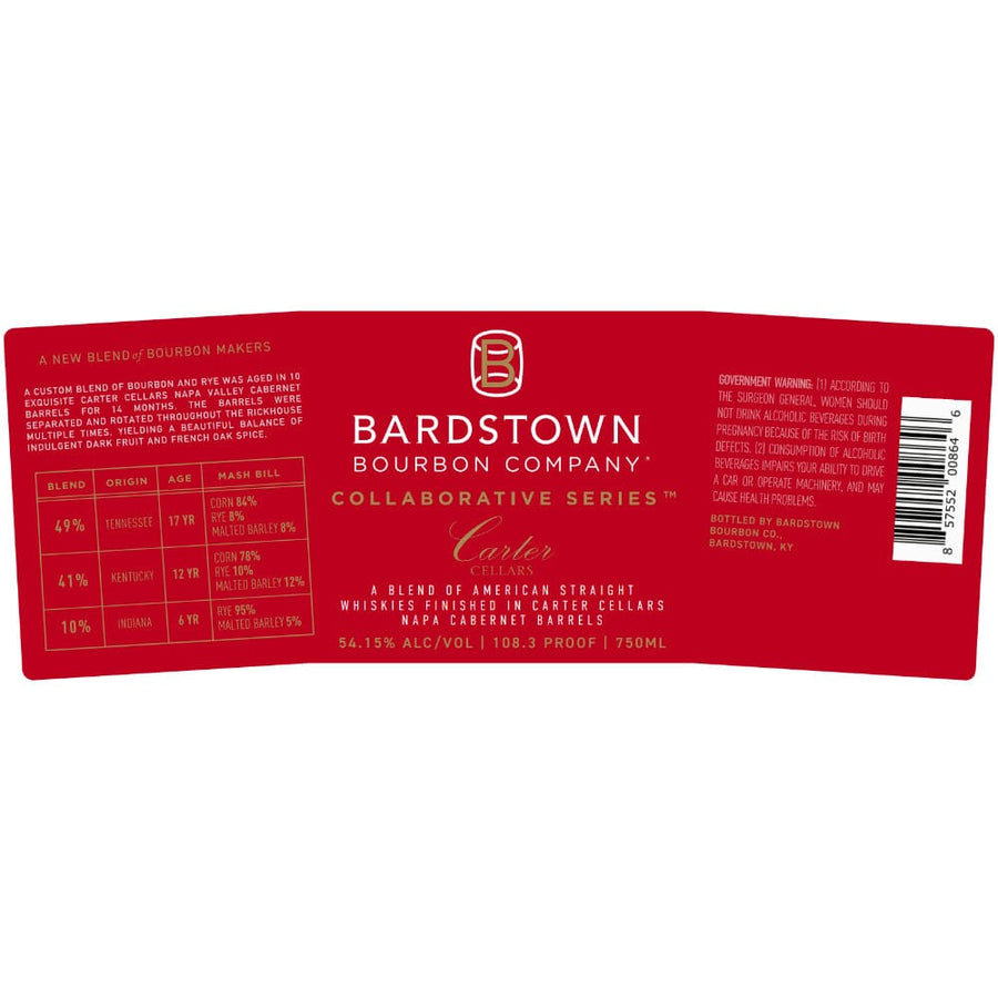 Bardstown Bourbon Company Collaborative Series Carter Cellars Blended Whiskey Bardstown Bourbon Company
