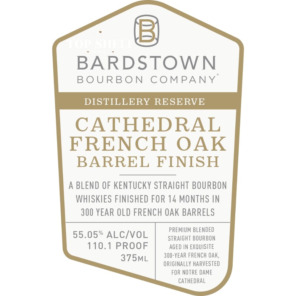 Bardstown Distillery Reserve Cathedral French Oak Finished Bourbon Bourbon Bardstown Bourbon Company
