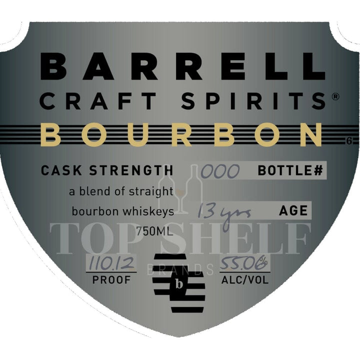 Barrell Craft Spirits Cask Strength 13 Year Old Bourbon Blended Whiskey Barrell Craft Spirits