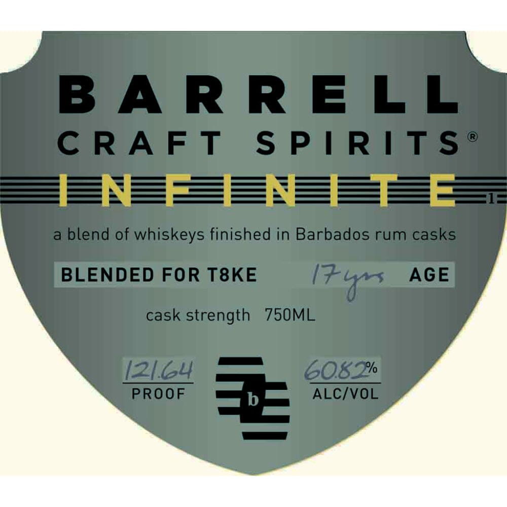 Barrell Craft Spirits Infinite Barbados Rum Cask Finished Whiskey Blended Whiskey Barrell Craft Spirits