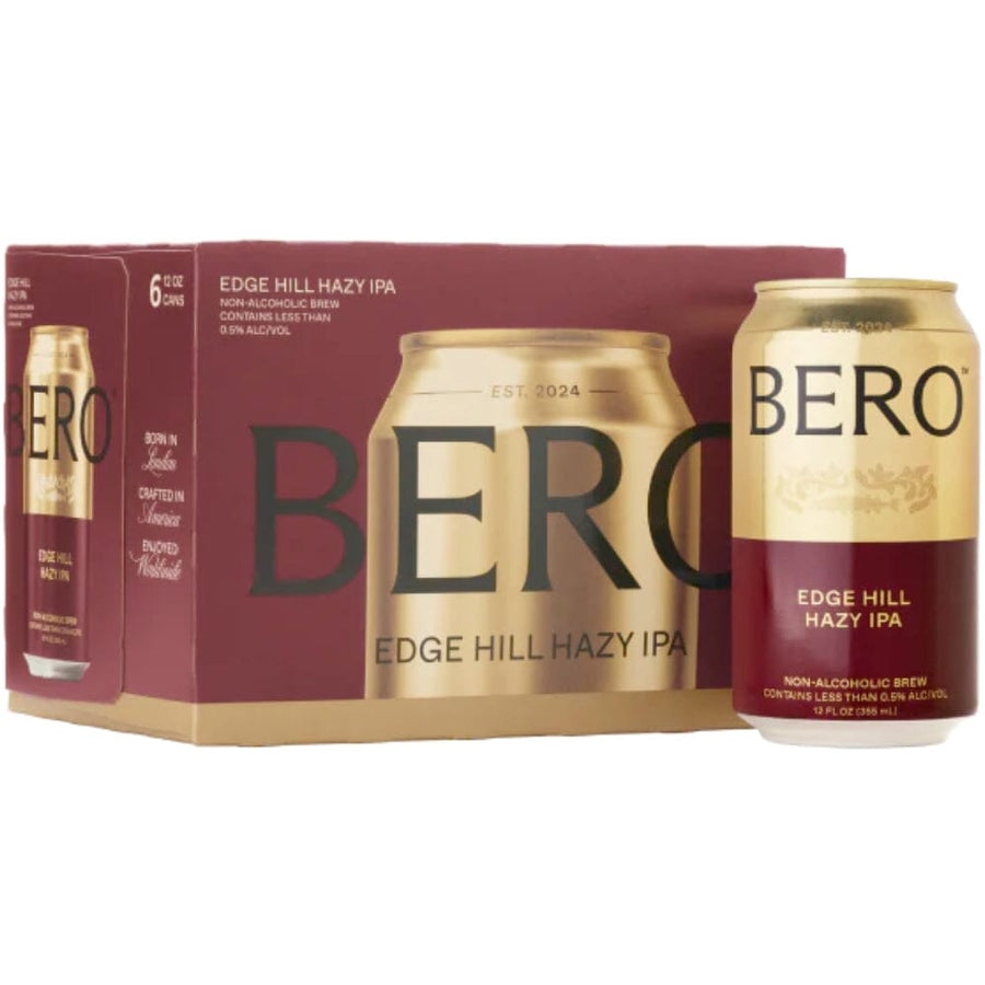 Bero Edge Hill Hazy IPA 6pk By Tom Holland - Non-Alcoholic Beer Non-Alcoholic Spirits Bero