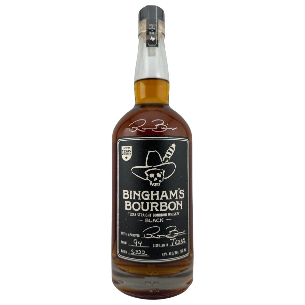 Bingham’s Bourbon Black 94 Proof W/ Laser Etched Commemorative Signature Bourbon Bingham Spirits