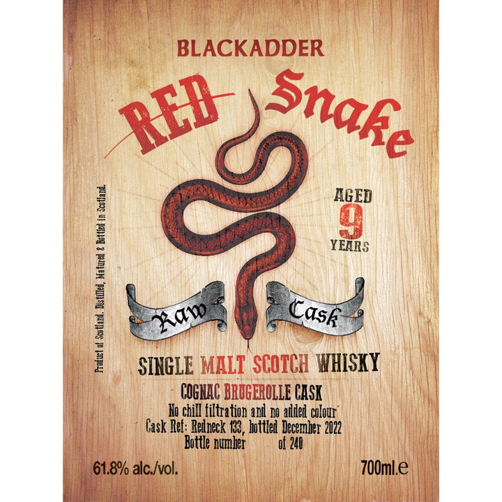 Blackadder Red Snake 133 Scotch Blackadder