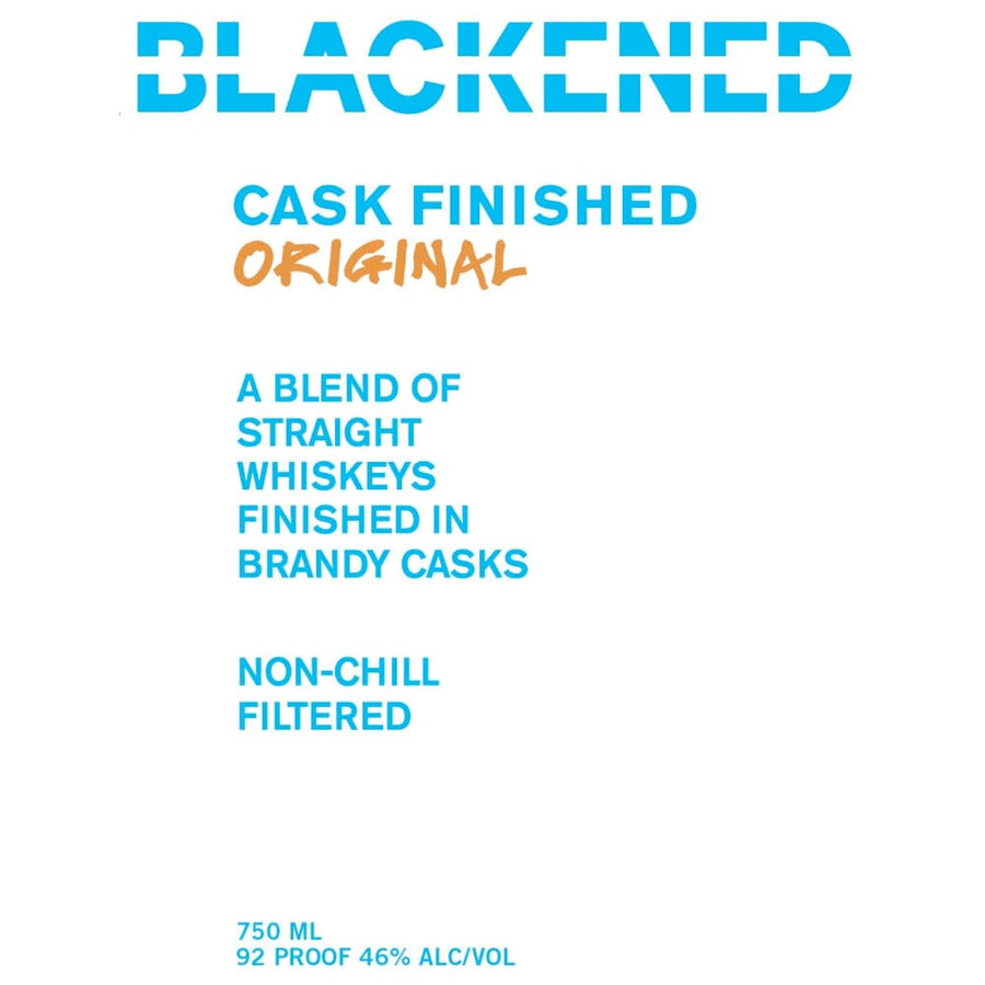 Blackened Cask Finished Original By Metallica Blended Whiskey Blackened American Whiskey