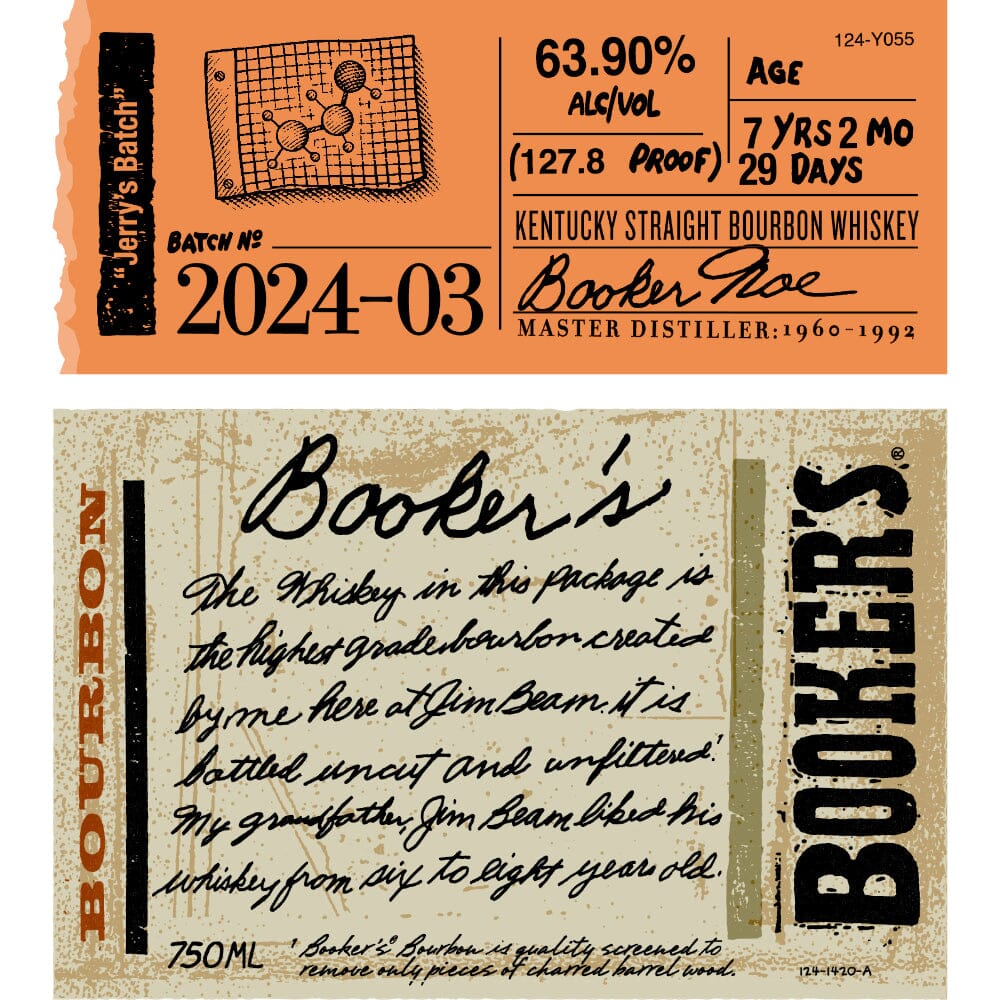 Booker's Bourbon “Jerry’s Batch” 2024-03 Bourbon Booker's Bourbon