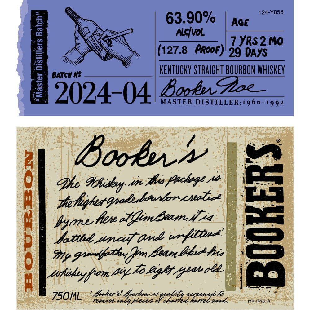 Booker's Bourbon “Master Distiller’s Batch” 2024-04 Bourbon Booker's Bourbon