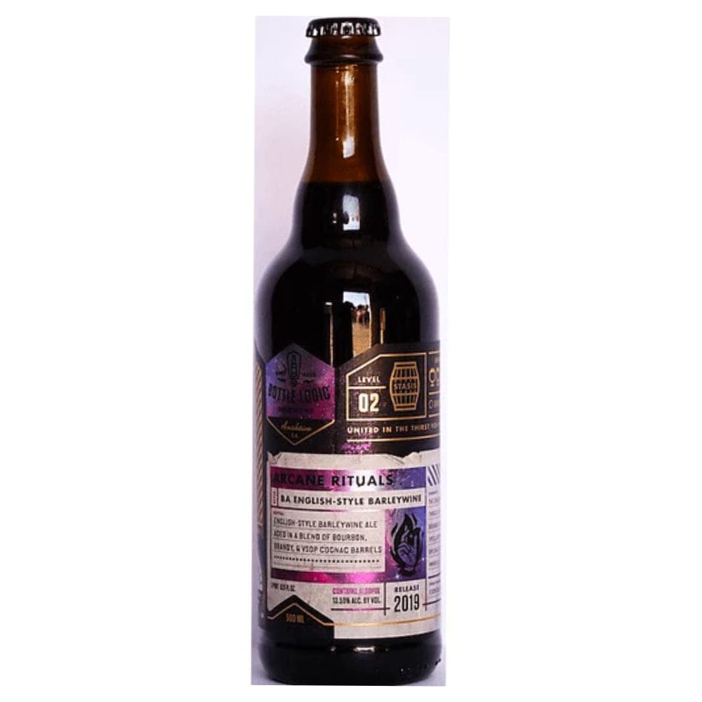 Bottle Logic Brewing Arcane Rituals BA English-Style Barelywine Beer Bottle Logic Brewing