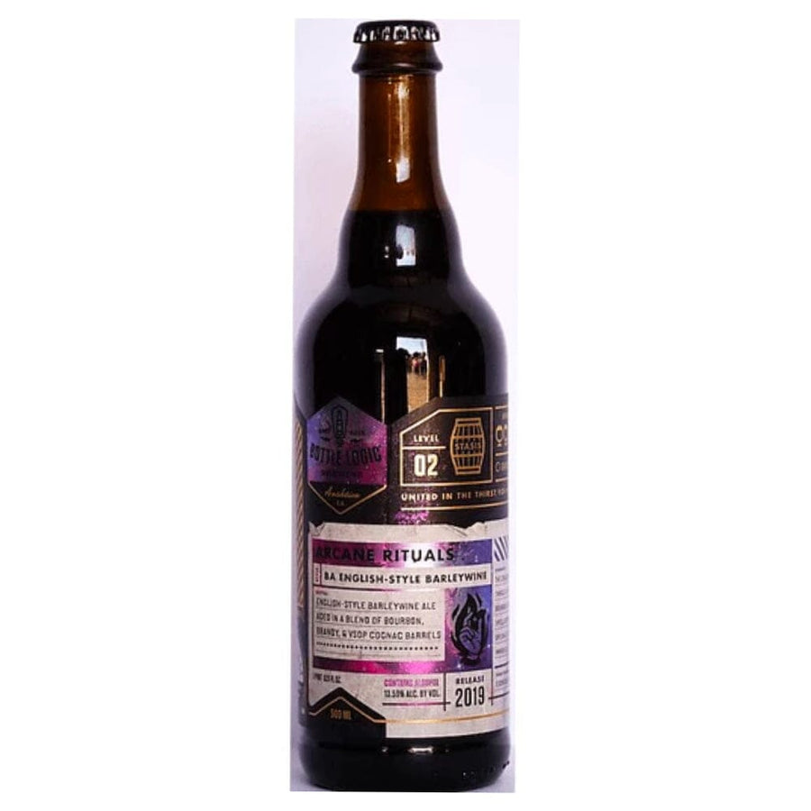 Bottle Logic Brewing Arcane Rituals BA English-Style Barelywine Beer Bottle Logic Brewing