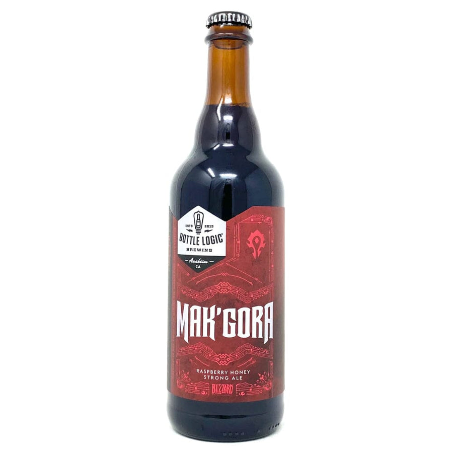 Bottle Logic Brewing Mak'Gora Raspberry Honey Strong Ale Beer Bottle Logic Brewing