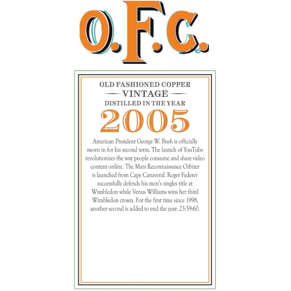 Buffalo Trace O.F.C 2005 Bourbon Buffalo Trace