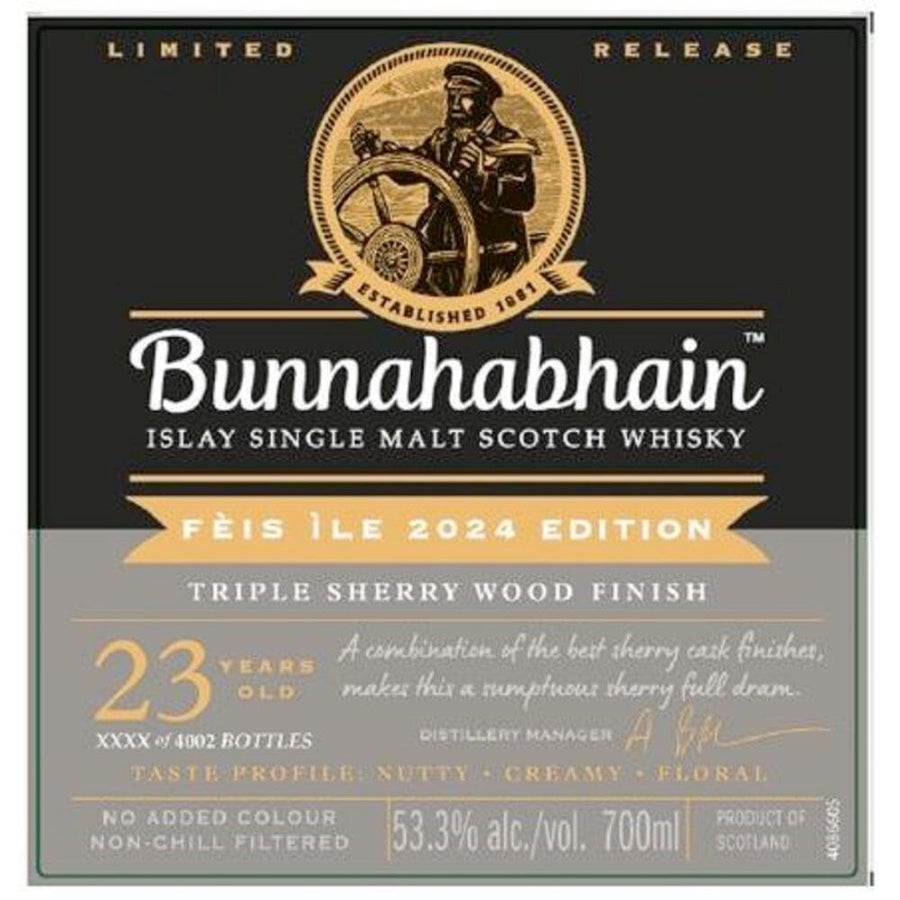 Bunnahabhain Fèis ìle 2024 Triple Sherry Wood Finish Scotch Bunnahabhain
