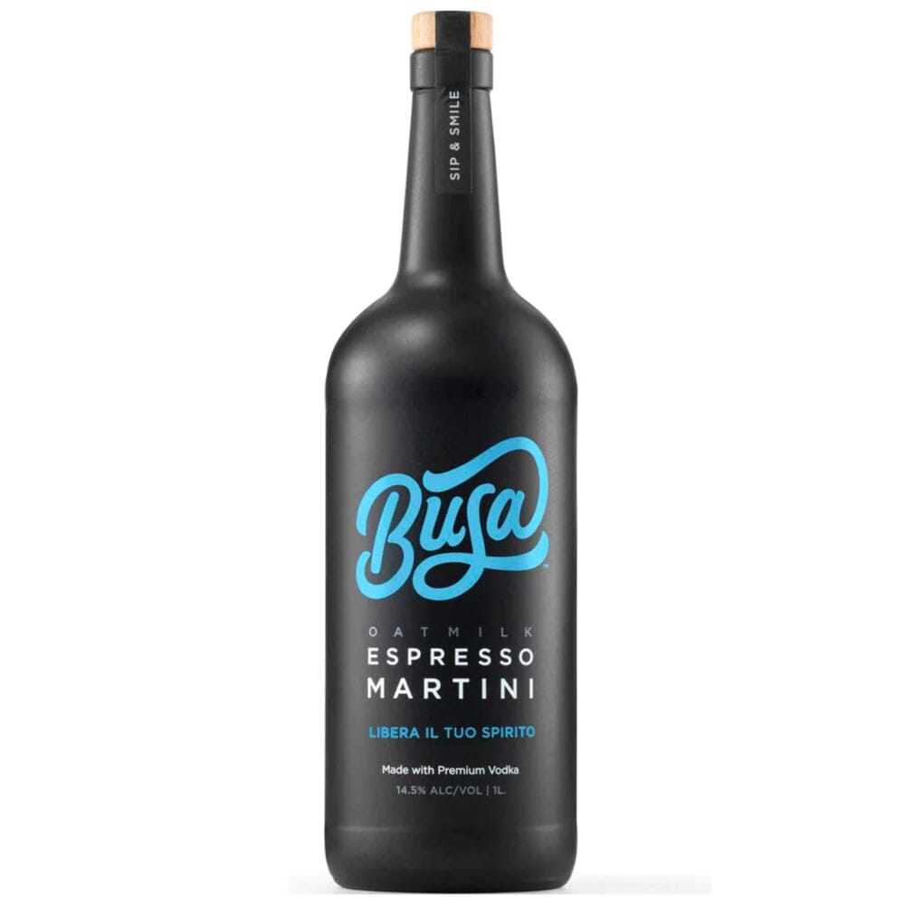 Busa Italian Espresso Martini Ready To Drink Cocktail 1L Vodka Busa
