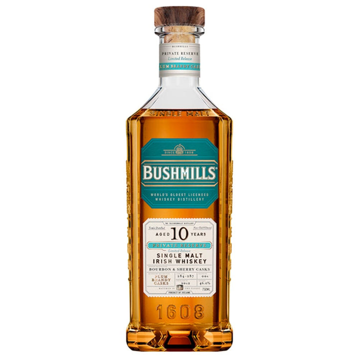 Bushmills 10 Year Old Private Reserve Plum Brandy Cask Finished Irish whiskey Bushmills