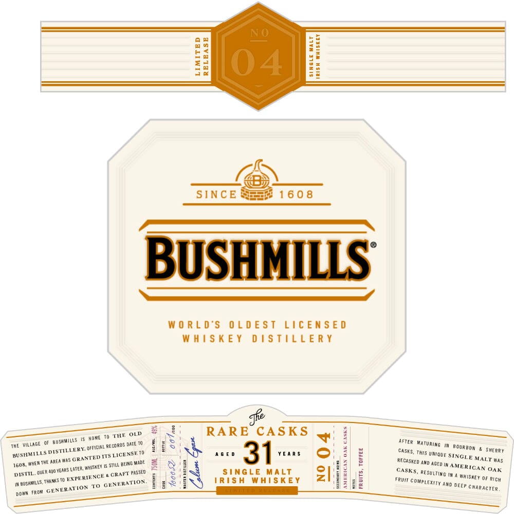 Bushmills The Rare Casks Limited Release No. 04 Irish whiskey Bushmills