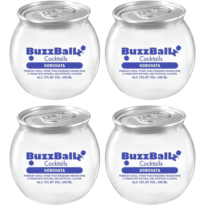 Buzzballz Horchata Pre-Mixed Cocktails 4-Pack Ready-To-Drink Cocktails Buzzballz