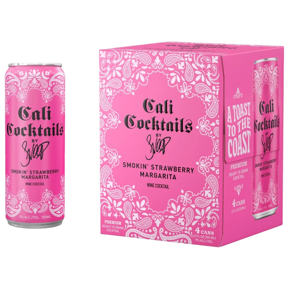 Cali Cocktails By Snoop Smokin’ Strawberry Margarita 4pk Canned Cocktails Cali Cocktails