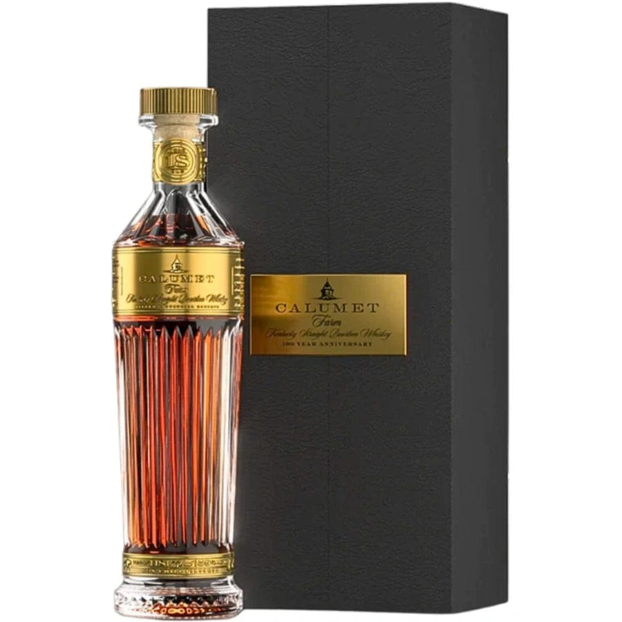 Calumet Farm 18 Year Bourbon Trophy Decanter 100th Anniversary Release Bourbon Whiskey Calumet Farm