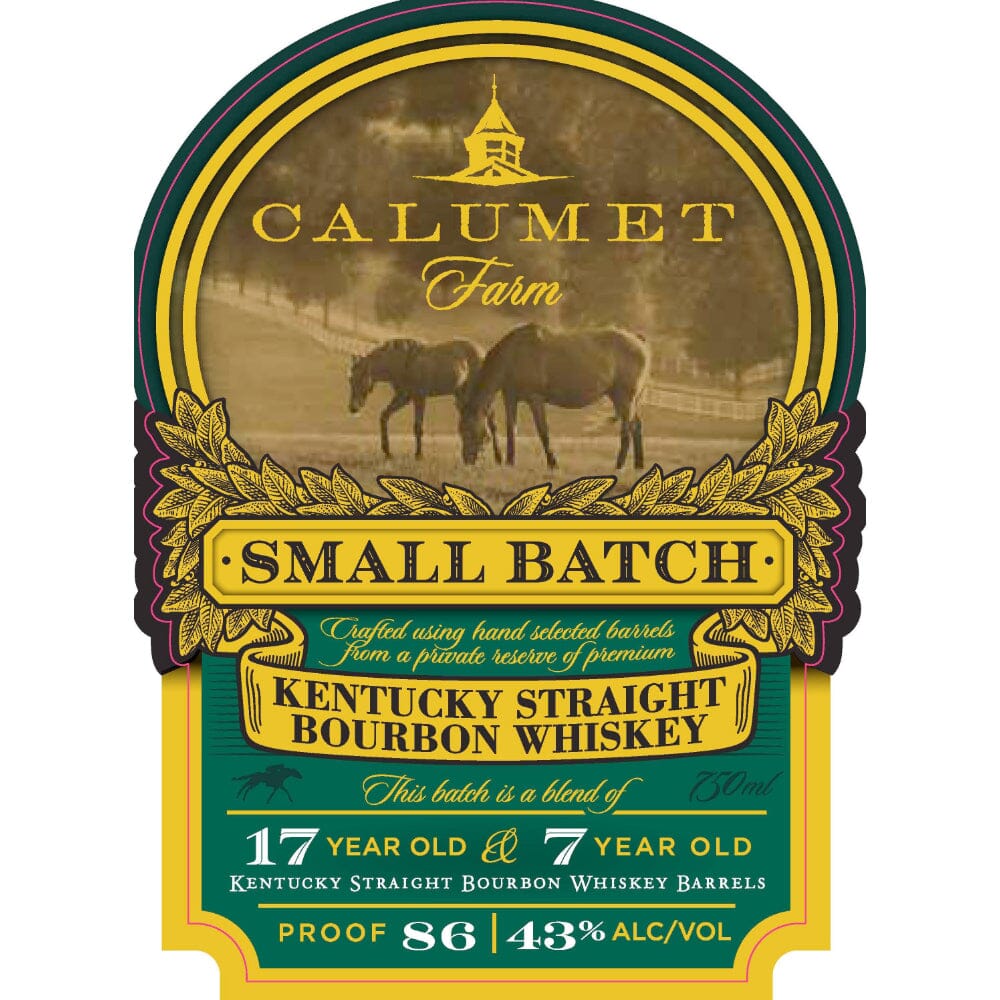 Calumet Farm Small Batch 17 Year Old & 7 Year Old Blended Bourbon Bourbon Calumet Farm