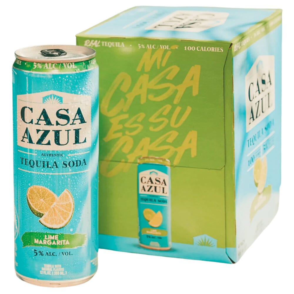 Casa Azul Lime Tequila Soda 4PK Ready-To-Drink Cocktails Casa Azul Spirits