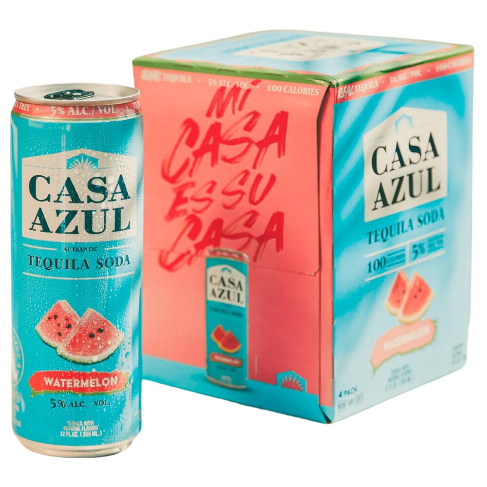 Casa Azul Watermelon Tequila Soda 4PK Sip Whiskey Casa Azul Watermelon Tequila Soda 4PK Sip Whiskey