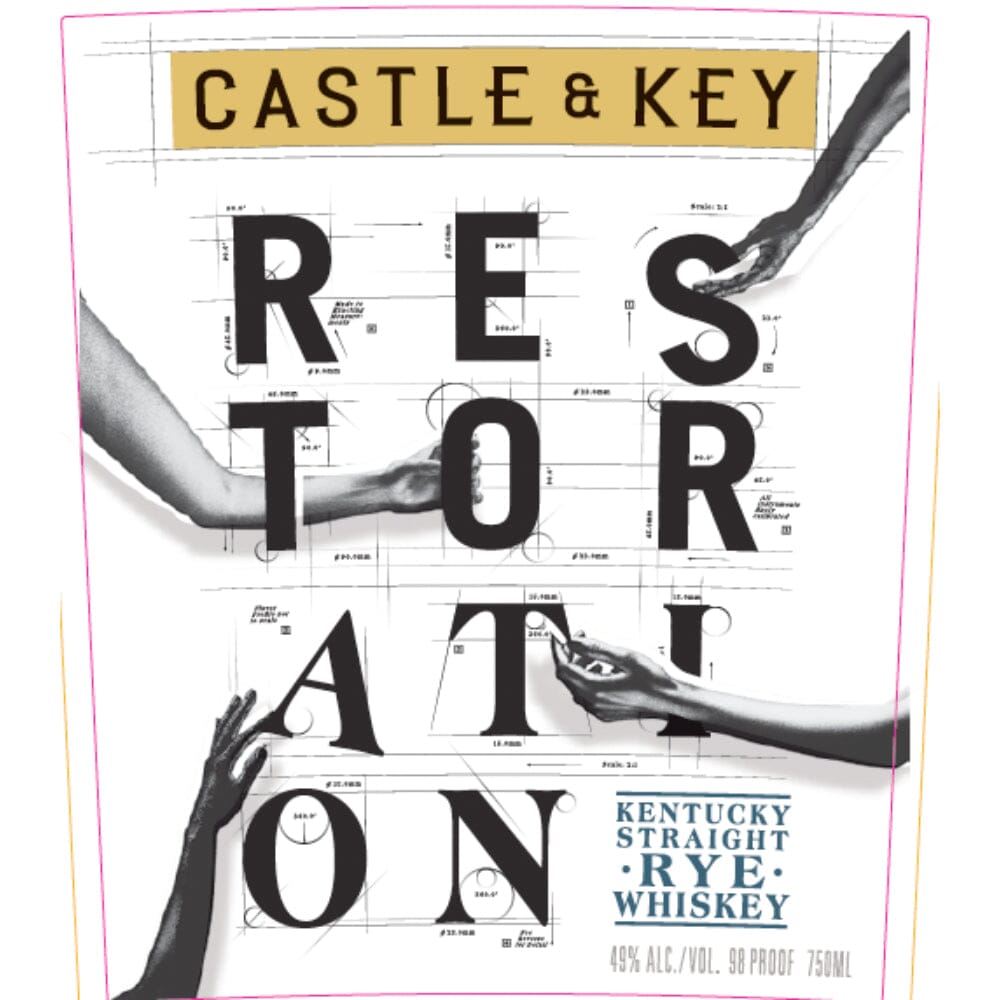 Castle & Key Restoration Kentucky Rye Whiskey 2024 Release Rye Whiskey Castle & Key