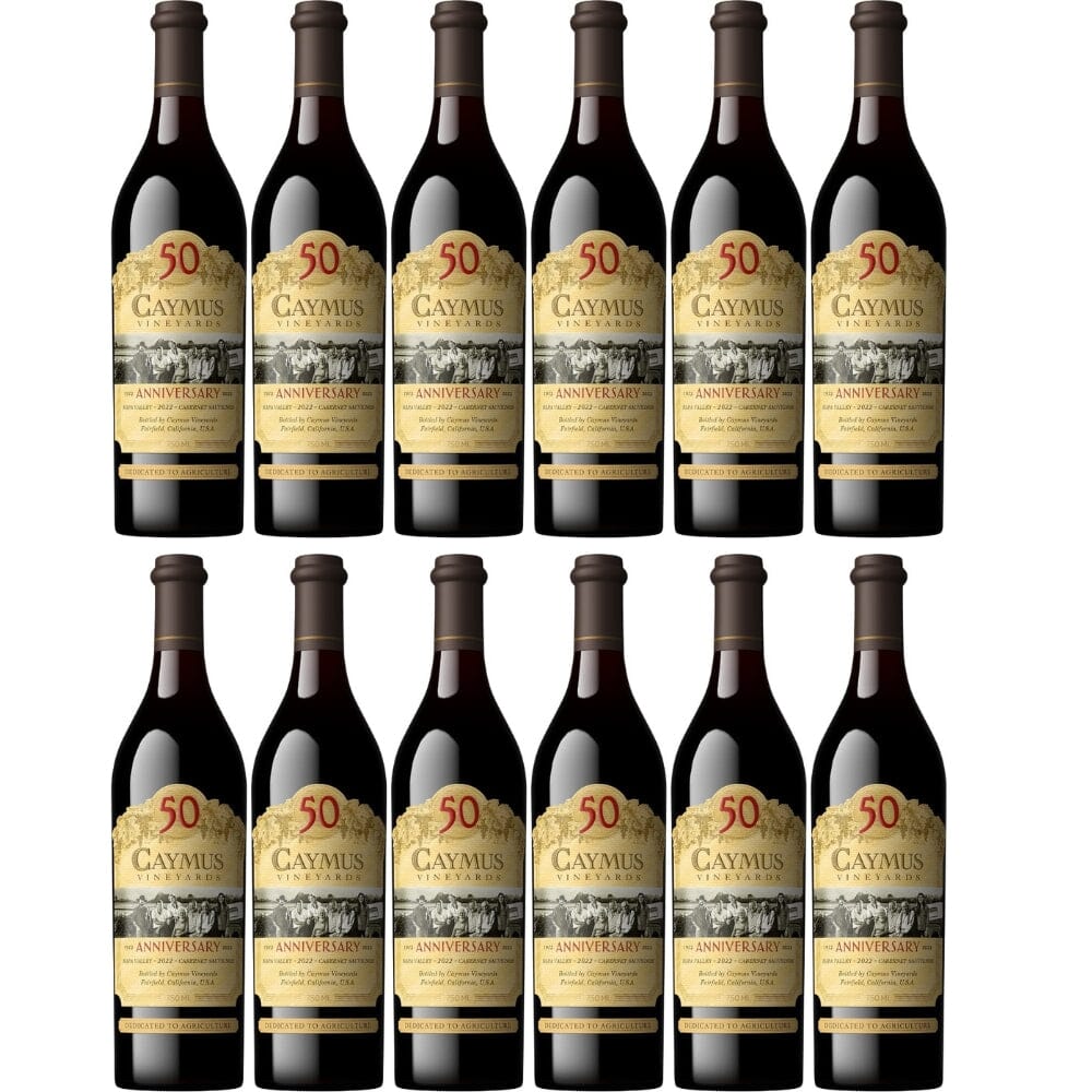 Caymus 50th Anniversary Napa Valley Cabernet Sauvignon 2022 12pk Wine Caymus Vineyards
