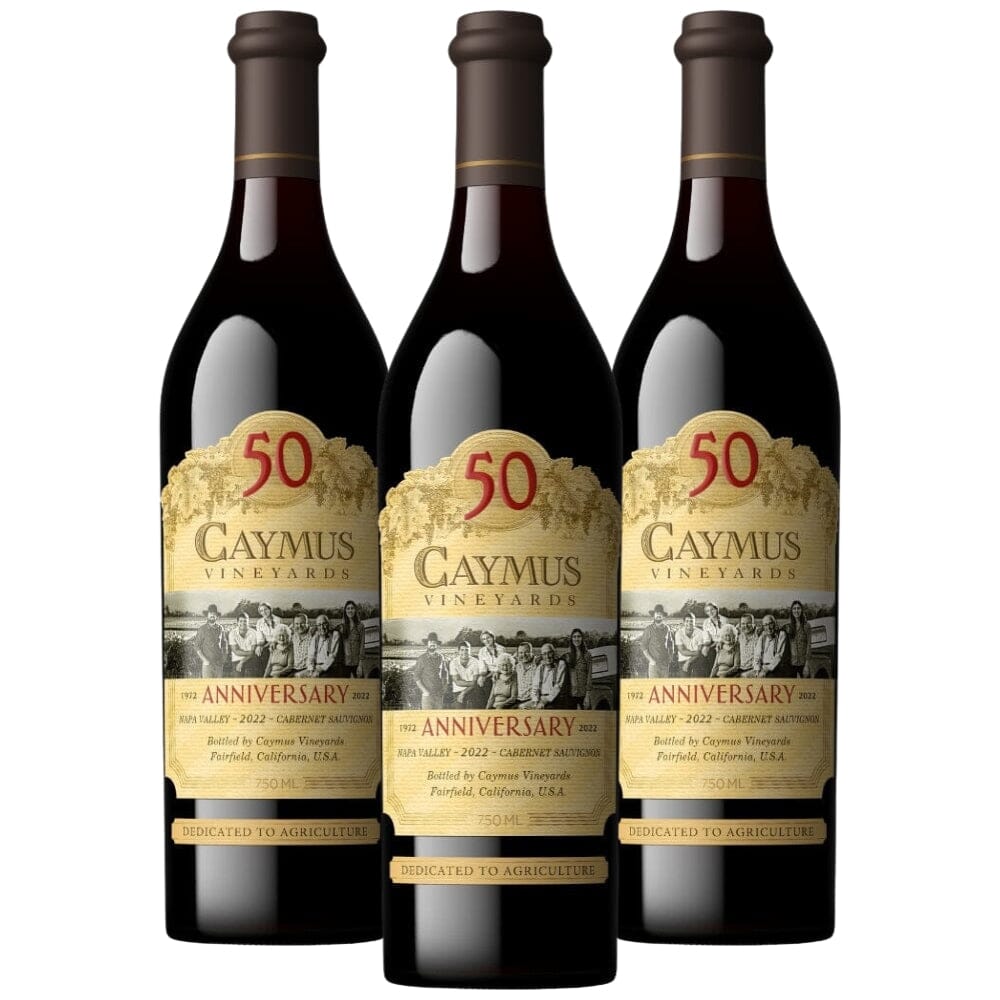Caymus 50th Anniversary Napa Valley Cabernet Sauvignon 2022 3pk Wine Caymus Vineyards