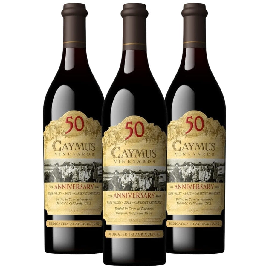 Caymus 50th Anniversary Napa Valley Cabernet Sauvignon 2022 3pk Wine Caymus Vineyards