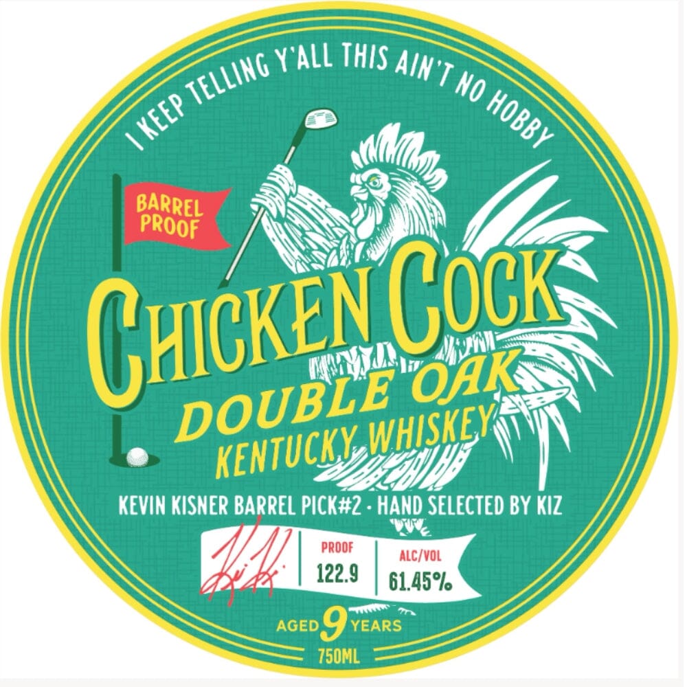 Chicken Cock Double Oak Kevin Kisner Barrel Pick #2 American Whiskey Chicken Cock
