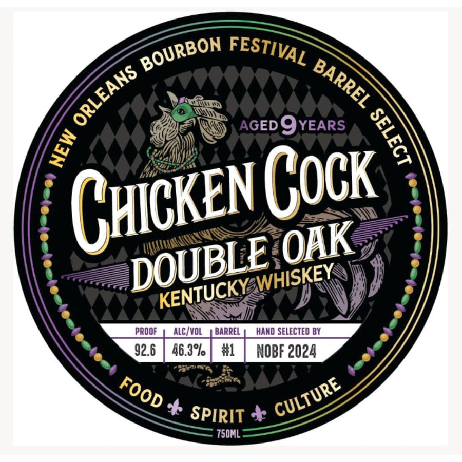Chicken Cock New Orleans Bourbon Festival Barrel Select Kentucky Whiskey Chicken Cock