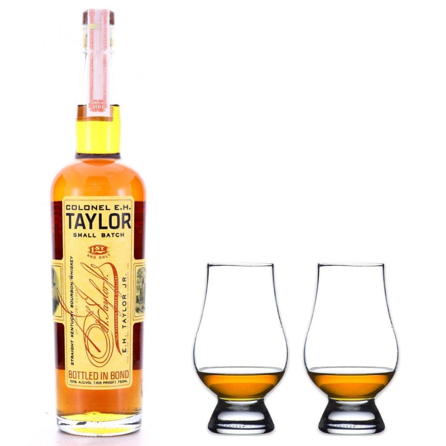 Colonel E.H. Taylor, Jr. Small Batch Bourbon & Glencairn Whiskey Glass Set Bourbon Colonel E.H. Taylor