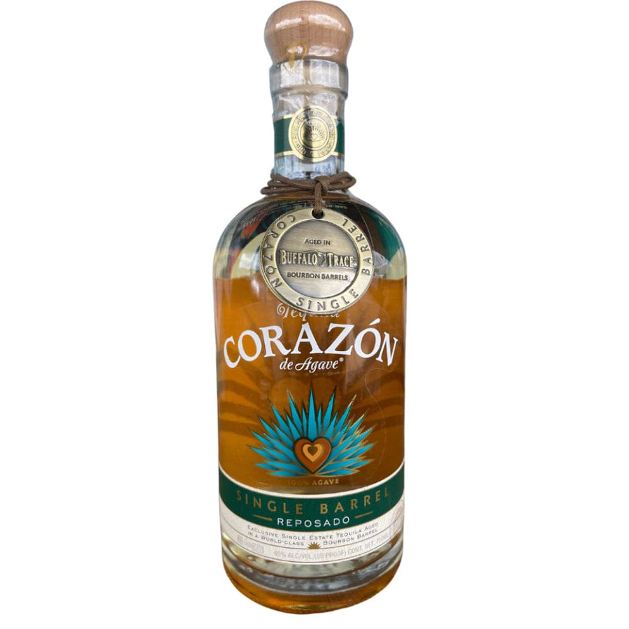 Corazon Single Barrel Reposado Aged in Buffalo Trace Bourbon Barrels Tequila Corazon Tequila