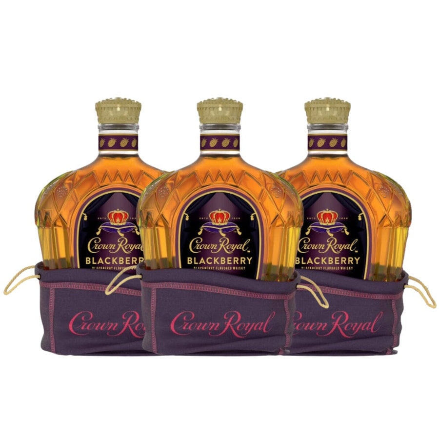 Crown Royal Blackberry Flavored Whisky 3pk Flavored Whiskey Crown Royal