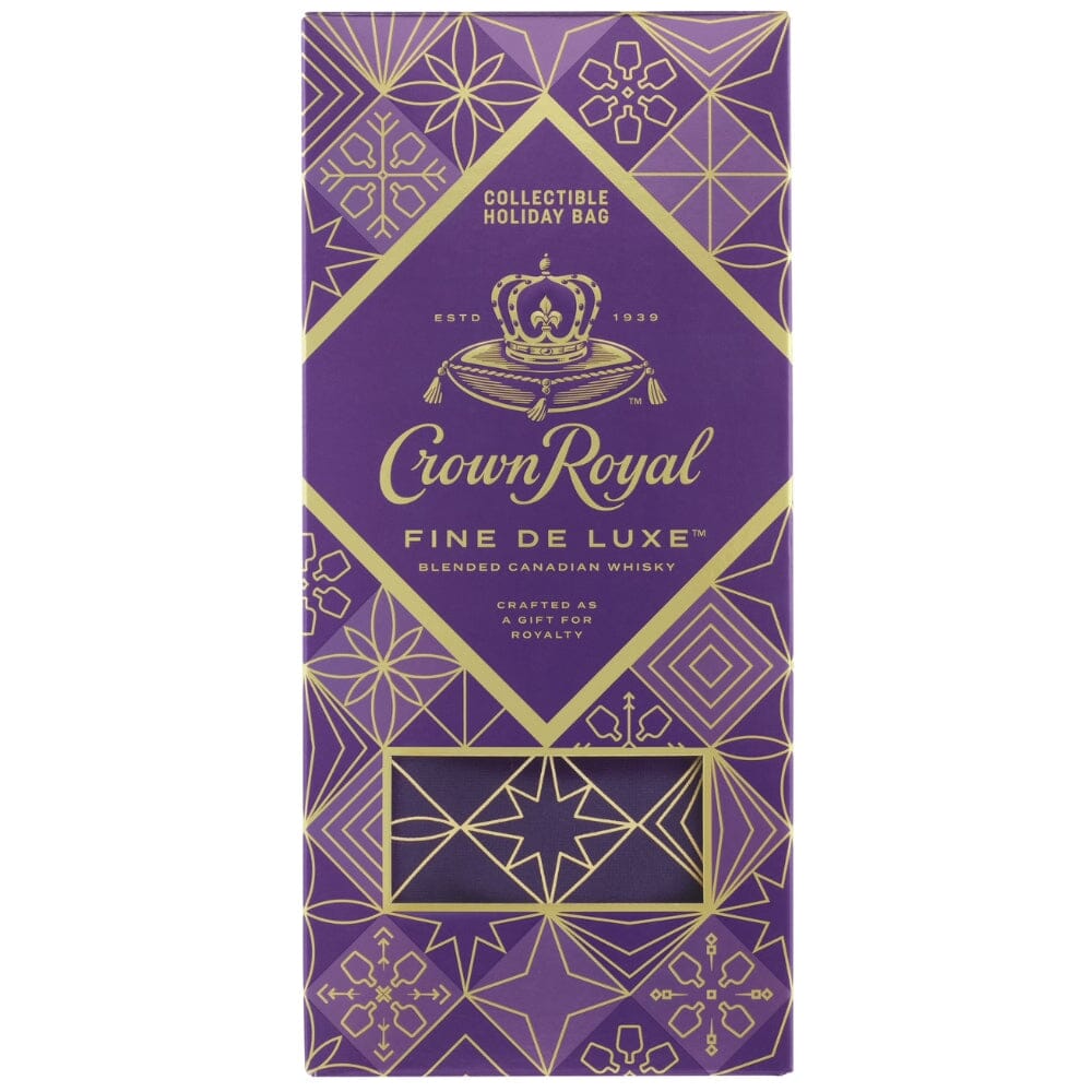 Crown Royal Fine De Luxe Limited Edition Holiday Bag 2024 Release Canadian Whisky Crown Royal
