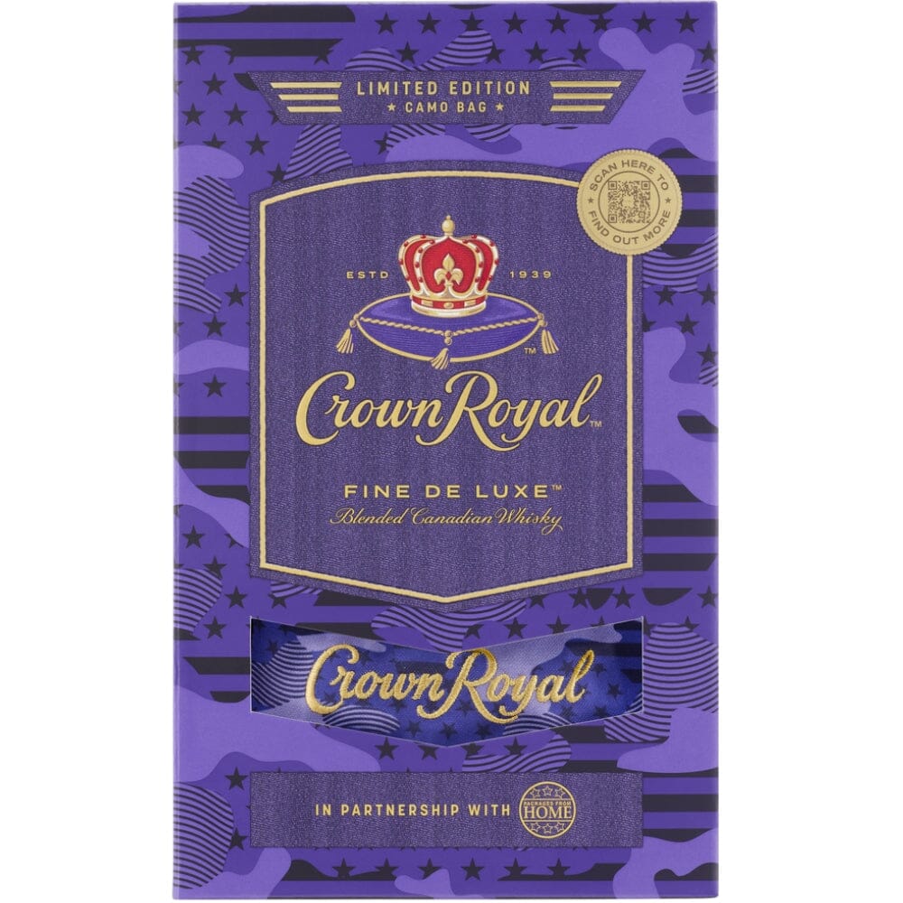 Crown Royal Limited Edition Purple Camo Bag Canadian Whisky Crown Royal