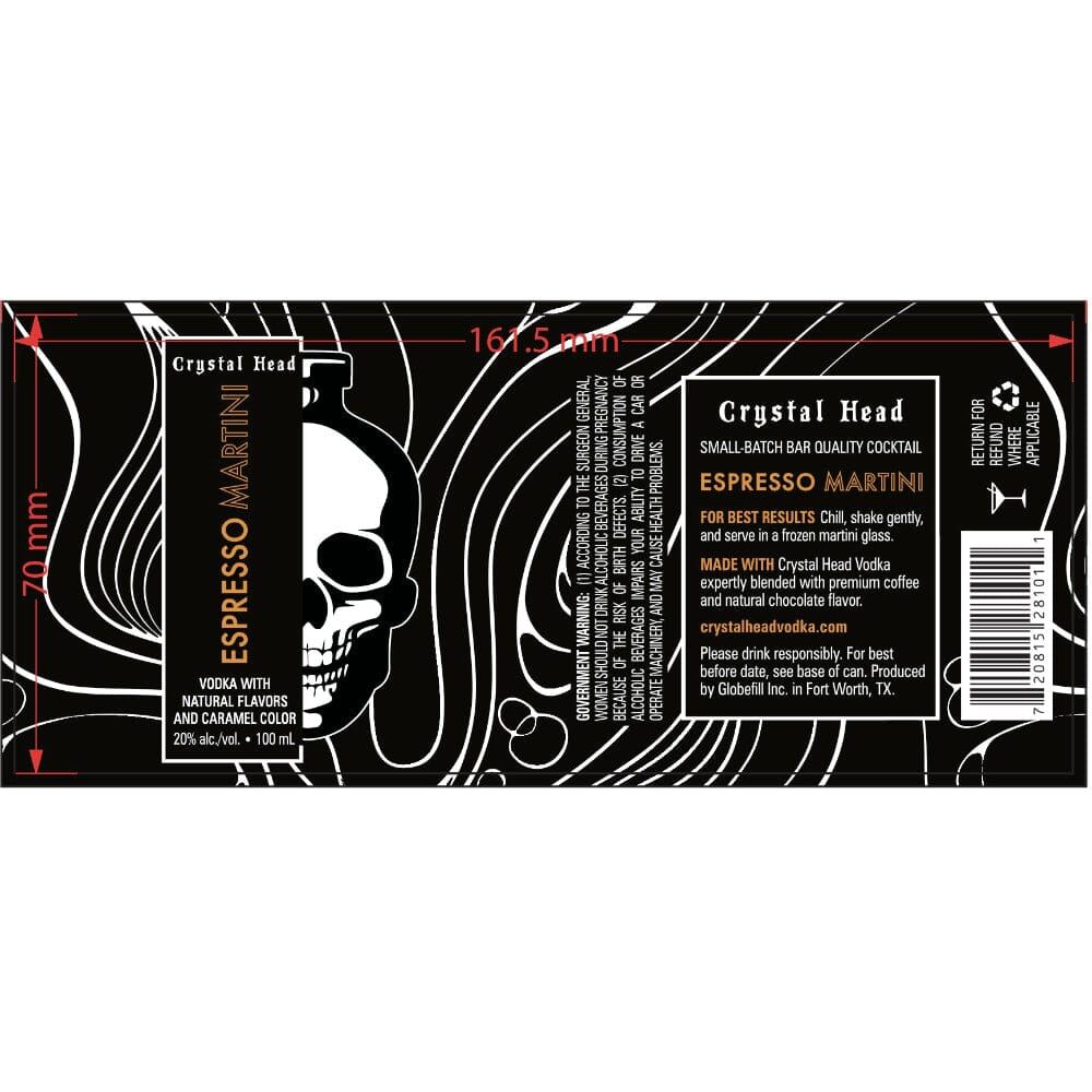 Crystal Head Espresso Martini Canned Cocktail Canned Cocktails Crystal Head Vodka
